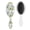 White-115, variant on Nature Garden Hair Brush, Wildflower and Butterfly Illustration Detangling Paddle Brush with Artistic Watercolor Floral Pattern
