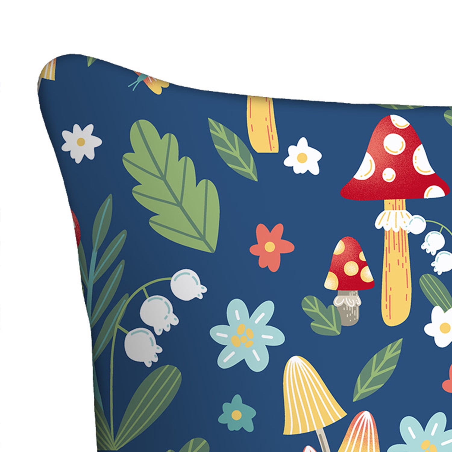Mainstays 16" x 16" Gnomaste Decorative Outdoor Throw Pillow, Blue/Multi