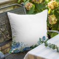 thumbnail image 5 of Spring Flowers Throw Pillow Cover Blue Hydrangea Cotton Linen Cushion Cover Throw Pillow Case with Invisible Zipper for Couch Sofa Bed Chair Car 26x26 Inch, 5 of 9