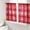 Red, variant on Sheer Curtains 45 Inch Length 2 Panels Set for Kitchen, Purple Plaid Semi Sheer Curtains for Windows, Modern Art Checkered Farmhouse Voile Window Treatments Rod Pocket Curtain