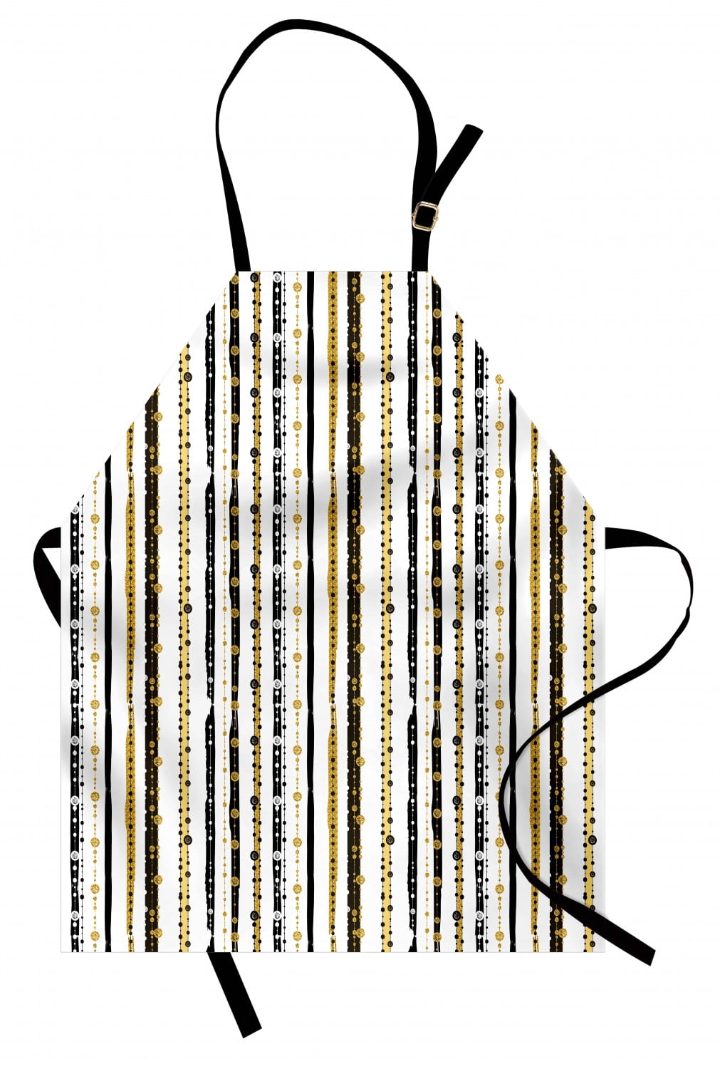 Striped Apron Vertical Lines with Round Circle Shapes Victorian ...