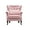 Pink - Velvet, variant on Guyou Mid Century Accent Chair Modern Button Tufted Armchair Wingback Club Chair Velvet Single Sofa Lounge Chair with Pillow for Living Room Bedroom, Blue