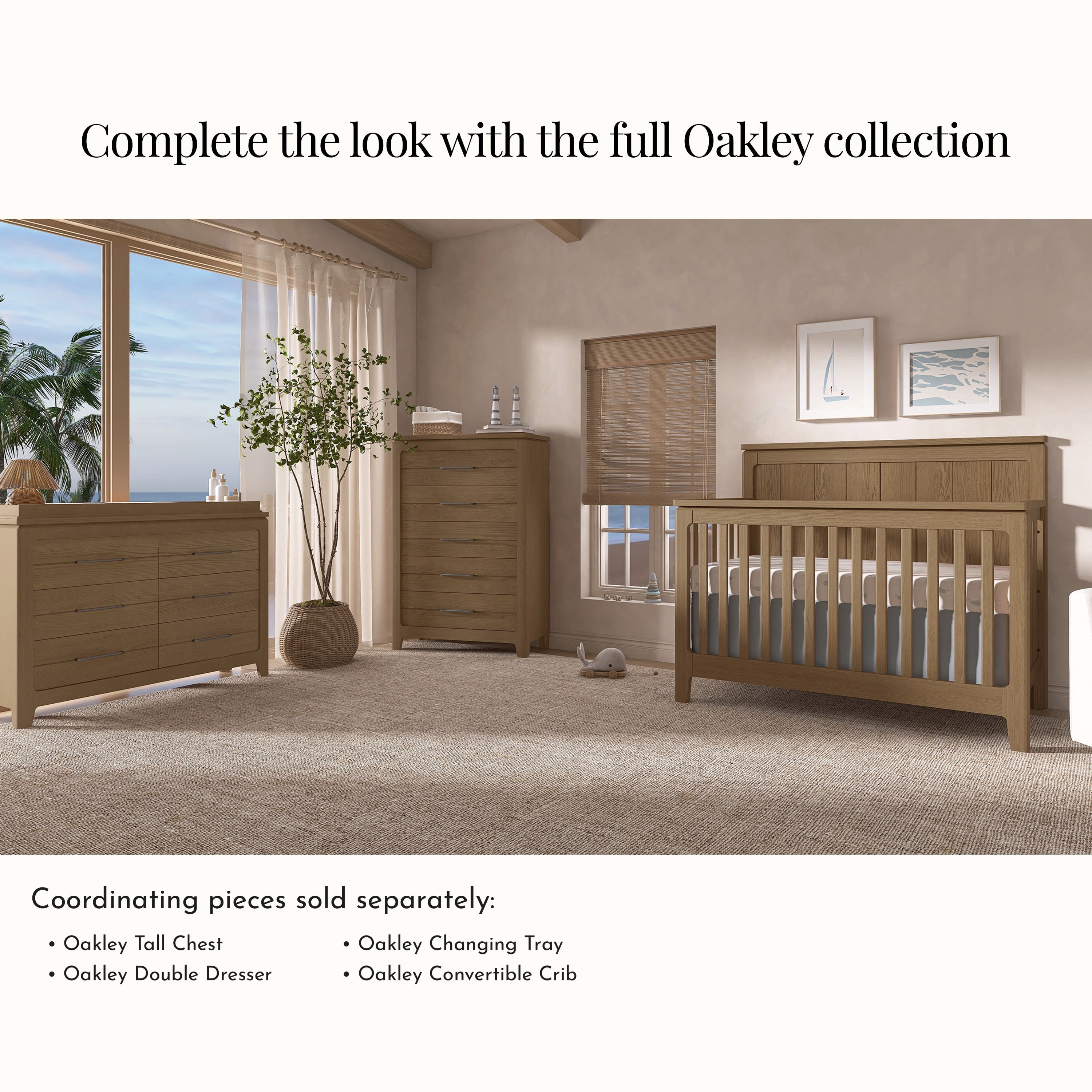 Evolur Oakley Double Dresser, Hickory