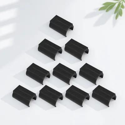 SWETRACE 25Ud Protectores De Para Patas De Y Plástico Negro Antideslizante