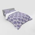 thumbnail image 3 of Floral Duvet Cover Set, Spring Pattern with Delicate Flower Bunch, Bedding Set with Shams and Fitted Sheet, 3 Sizes, by Ambesonne, 3 of 3