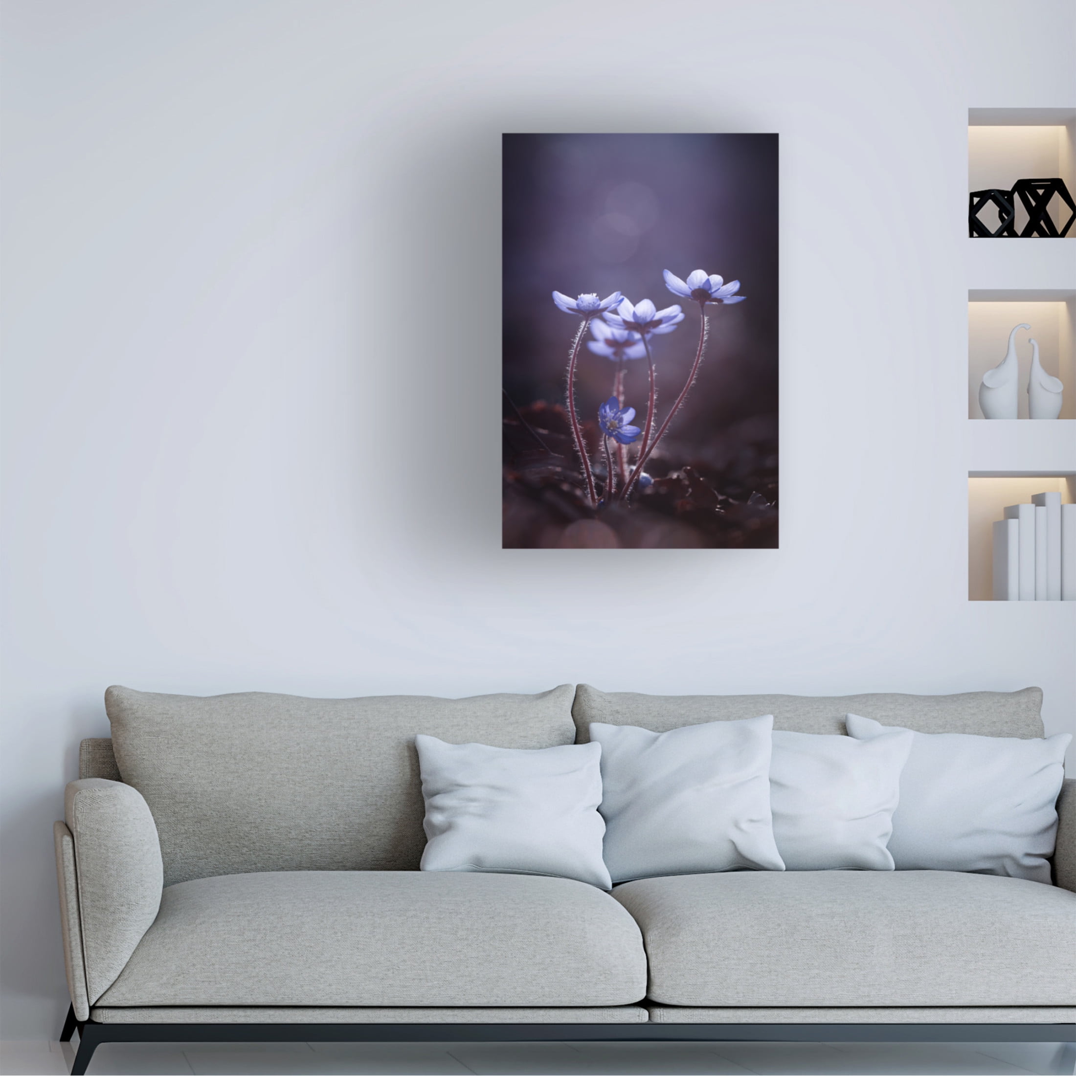 Canvas Wall Art - Petra Dvorak 'Some Light For Dark Days' Wall Art for Living Room, Bedroom, or Office Décor by Trademark Fine Art - 12 x 19 Inches