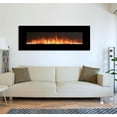thumbnail image 2 of Onyx XL 72" Wide Wall Mounted Electric Fireplace - Black, 2 of 4