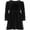 Black, variant on International Concepts Toddler Girls Velour Midi Dress Black 2T