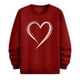 thumbnail image 3 of Ceisia Men's Regular-Fit Crew-Neck Double-Heart Hand-Drawn Printed Casual Sweatshirt Gift, 3 of 6