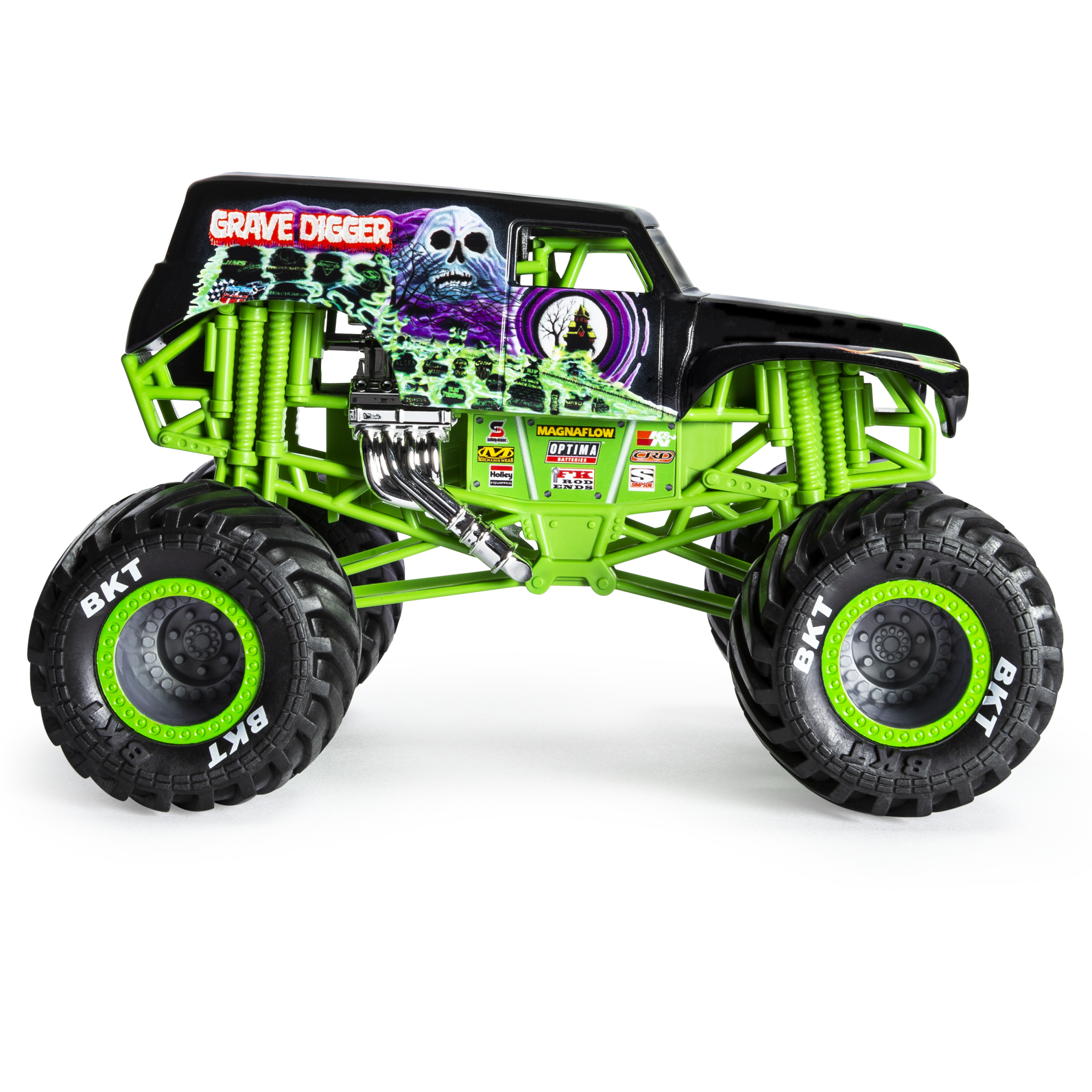Monster Jam, Official Grave Digger Monster Truck, Die-Cast Vehicle, 1:24 Scale - image 4 of 5