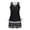 Black#002, variant on Women's Pajama Set 2 Piece Sleepwear Tank Top & Shorts Loungewear Soft Breathable Summer Homewear for Women