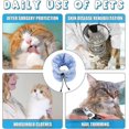 thumbnail image 5 of Cat Recovery Collar, Soft Adjustable Cat Elizabethan Collar Cat Neck Protective Collar Neck Collar After Surgery For Cats Kitten Prevent From Licking, 5 of 5