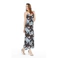 thumbnail image 2 of Robe Maxi à Imprimé Floral Hawaïen Luau pour Femme, Encolure Cœur, G Midnight Bloom, 2 of 5