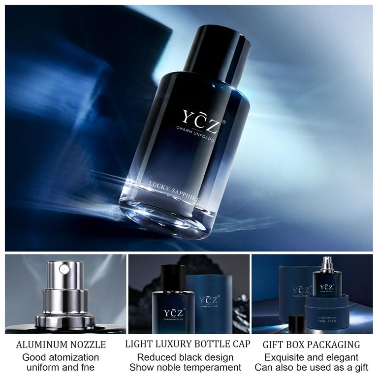 Ycz Lucky Men's Eau De Parfum New Round Box Packaging,1.7oz