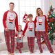thumbnail image 2 of Pijama navideño a juego para Familia, Top rojo de Papá Noel y pantalón a cuadros, 2 of 4