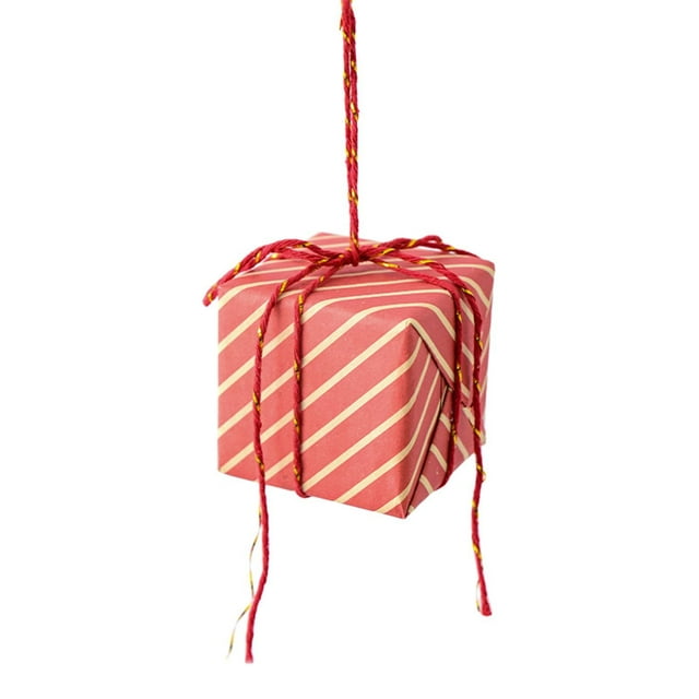 Tachiuwa Sac-Cadeau de Sapin de Noël Ornement Décoration de Noël pour Fenêtre de Ferme Intérieur Rayures Rouges