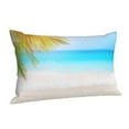 thumbnail image 2 of Kll Coconut Palm Tree On Beach Pillow Covers Envelope Closure,Super Soft And Cozy Fuzzy Fleece Pillow Case Cover 16"X24", 2 of 9