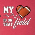 thumbnail image 2 of Wild Bobby, My Heart Is On That Football Field, Sports, Men Premium Tri Blend Tee, Vintage Red, XX-Large, 2 of 4