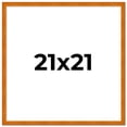 thumbnail image 2 of 21x21 Honey Brown Real Wood Picture Frame Width 0.75 inches | Interior Frame Depth 0.5 inches |, 2 of 8