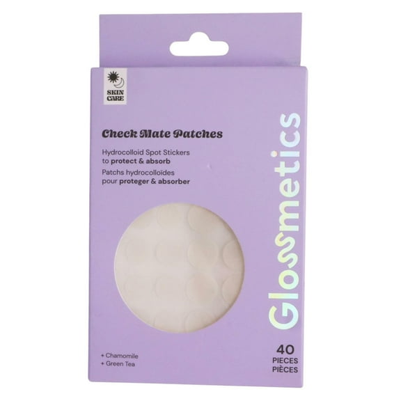 Glossmetics Skin Care Check Mate Patches Hydrocolloid Spot Stickers - 40 Pieces