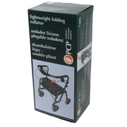 PCP Lightweight Adjustable Rollator, Black,