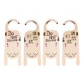 thumbnail image 1 of 4Pcs Plastique Signe Cintres Double-Côté Porte Tags Hôtel Suspendu Porte Boutons Signes, 1 of 7