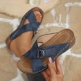 thumbnail image 5 of Yuanlong Women's Slides Sandals Platform Wedge Hollow Out Summer Sandals Leather Upper Stylish Beach Slippers, 5 of 8