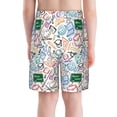 thumbnail image 3 of Cauagu Back To School Print Swim Trunks for Men,Youth Boys Swim Shorts Compression Liner Beach Shorts Boys' Swimming Shorts 7-20 Years Bathing Suit-Medium, 3 of 7