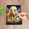 thumbnail image 4 of Diamond Painting Kit Notebook, Cat DIY Art Craft Kit, A5 Perfect Creative Gift, Diamond Decoration, Suitable for Painting, Writing and Notebook Use, 4 of 7