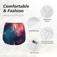 thumbnail image 4 of Vsdgher Cosmic Paint Swirl Athletic Shorts for Women, Women's Running Double Layer Shorts, High Waisted Yoga Shorts, Workout Athletic Shorts-Medium, 4 of 7