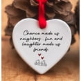 thumbnail image 5 of Hovilon 1 Pcs Heart-Shaped Acrylic Christmas Tree Ornament - Lightweight Pendant Holiday Home Decor, Mantel Garland Hanging Souvenir, Thank You Gift Keepsake, Festive Seasonal Party Decoration, 5 of 6