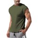 thumbnail image 1 of Hombres sin Mangas Camiseta Casual Color Sólido Hombro Delgado, Top de Moda para el Gimnasio Y el Uso Diario, 1 of 9