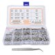 thumbnail image 1 of 540Pcs Set Screw 304 Stainless Steel M2?M8 Cup Point Screws Assortment Kit with Tweezers Wrench, 1 of 5