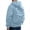 Light Blue, variant on Men's Full Zip Hoodie with Built-in Backpack Pocket, Raglan Sleeve Utility Sweatshirt for Commute & Streetwear