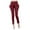 Wine, variant on Ashirexll Women's Pants, Womens Casual Pants, Ladies' Fashion Elastic Waist Plus Size Casual Pants Summer Solid Color Casual Long Pants