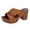 Brown, variant on Womens Buckle Cr𝗈𝗌𝗌 Sandals Summer So𝗅id Color We𝖽ge Sandals Wide S𝗅ip on Chun𝗄𝗒 Slides V𝗂ntage Fashion Casual Sandalias Round Toe Mule Slippers