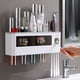 thumbnail image 1 of Juego de soporte para cepillos de dientes Vaso para gárgaras sin orificios Vaso para cepillado Inodoro montado en la pared Caja de almacenamiento montada en la pared Cilindro dental, 1 of 5
