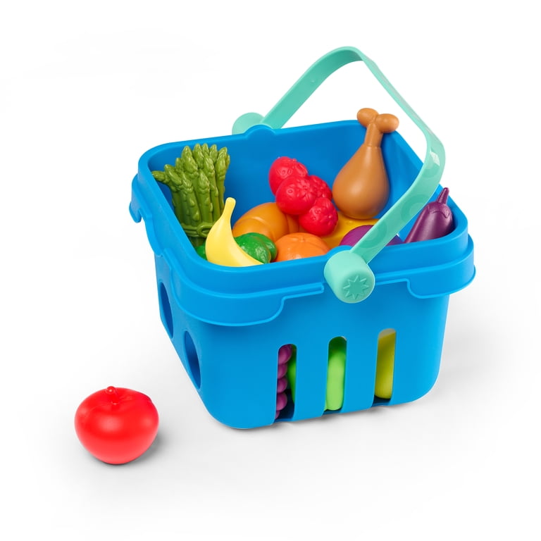 Battat Shop n' Stroll Shopping Cart with 15 Play Food Pieces photo 6