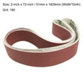thumbnail image 2 of Uxcell 2" x 72" 180 Grit Lapped Joint Aluminum Oxide Sanding Belts 6 Pack, 2 of 5