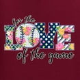 thumbnail image 2 of For the Love of the Game Sports Womens Graphic T-Shirt, Maroon, 3X-Large, 2 of 5