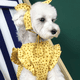 thumbnail image 5 of Conjunto de vestido floral de gato y perro vestido de primavera y verano de moda con diadema vestido floral rojo y amarillo Adepaton CPB-DE-LYY1952-3, 5 of 5