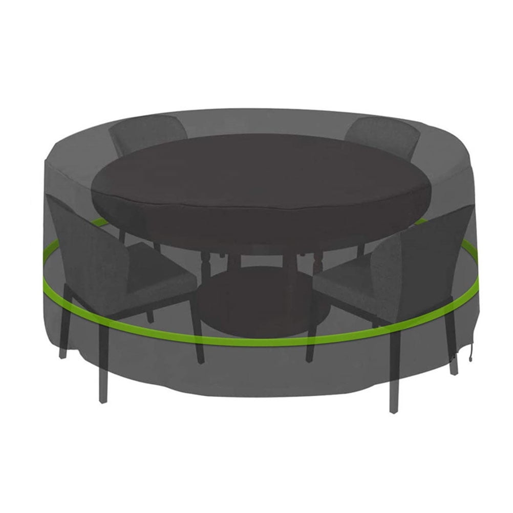 GOOHOCHY  Waterproof Table Cover Patio Furniture Covers Protectors Tarp Outdoor Black