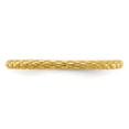 thumbnail image 5 of Auriga Fine Jewelry 925 Sterling Silver Gold-plated Criss-cross Ring for Women Size- 9, 5 of 6