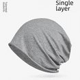 thumbnail image 1 of Gorro de turbante fino para mujeres y hombres, gorro de algodón con tapa de verano, rizado de una sola capa, todo fósforo, gorro de luna para mujeres embarazadas, fábrica de gorros de dormir, 1 of 5