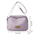 thumbnail image 3 of Bolso bandolera para mujer, bandolera con correa ajustable, bolso práctico de nailon para mujer, 3 of 5