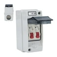 thumbnail image 3 of Power Distribution Protection Box, 2 Way ABS Plastic Transparent Cove Distribution Protection Box MCB C Type Distribution Case For Outdoor Use, 3 of 8