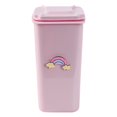 thumbnail image 3 of Trash Can Plastic Desktop Waste Bin Flipping Portable Stationery Storage Box for Home School Color Random, 3 of 10