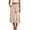 Beige, variant on Women's Relaxed-Fit Culotte Pants, Elastic Waist Cropped Wide Leg Trousers with Casual Silhouette, S-XXXL
