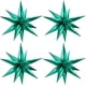 thumbnail image 1 of Moukiween 50 globos de papel de aluminio con forma de estrella de explosión, globos de estrella de 12 puntas, globos de Mylar con forma de cono Starburst plateado, globos con púas para suministros de, 1 of 4