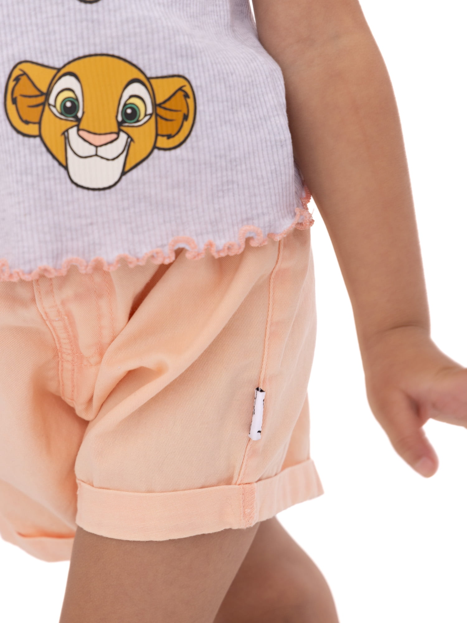 Disney Mickey & Friends Toddler Girls Top and Denim Shorts Outfit Set, 2-Piece, Sizes 12M-5T